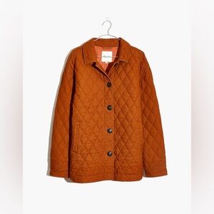 Madewell Quilted Corduroy Walton Jacket in Golden Pecan